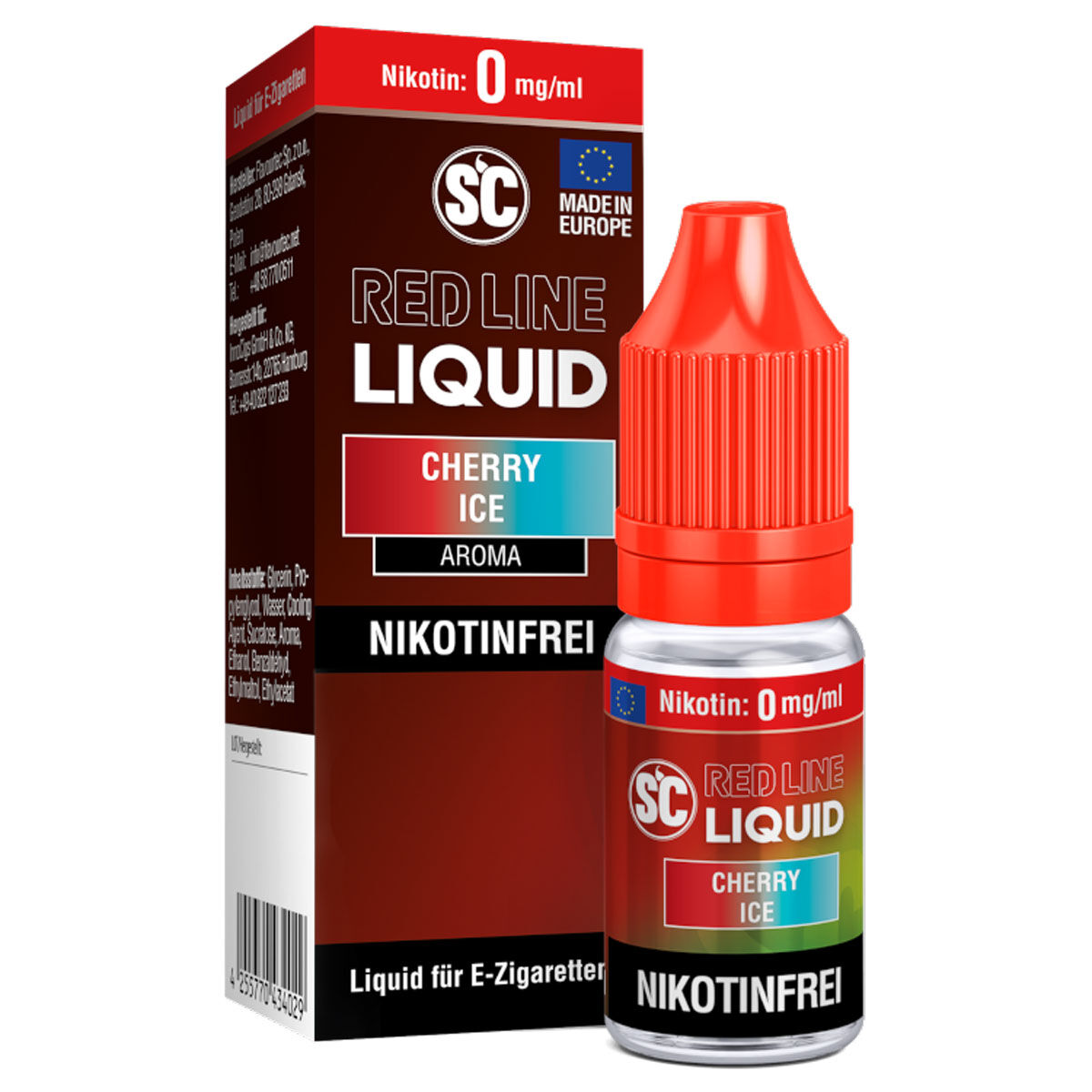 SC Red Line Cherry Ice Liquid 10 ml 0 mg/ml ohne Nikotin