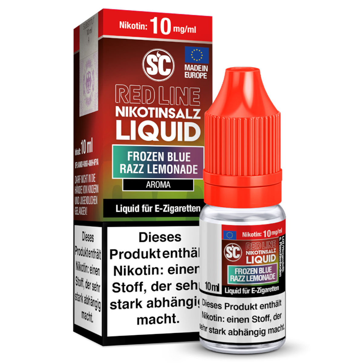 Liquid Nikotinsalz Red Line Frozen Blue Razz Lemonade SC 10ml 10mg/ml (mittel)