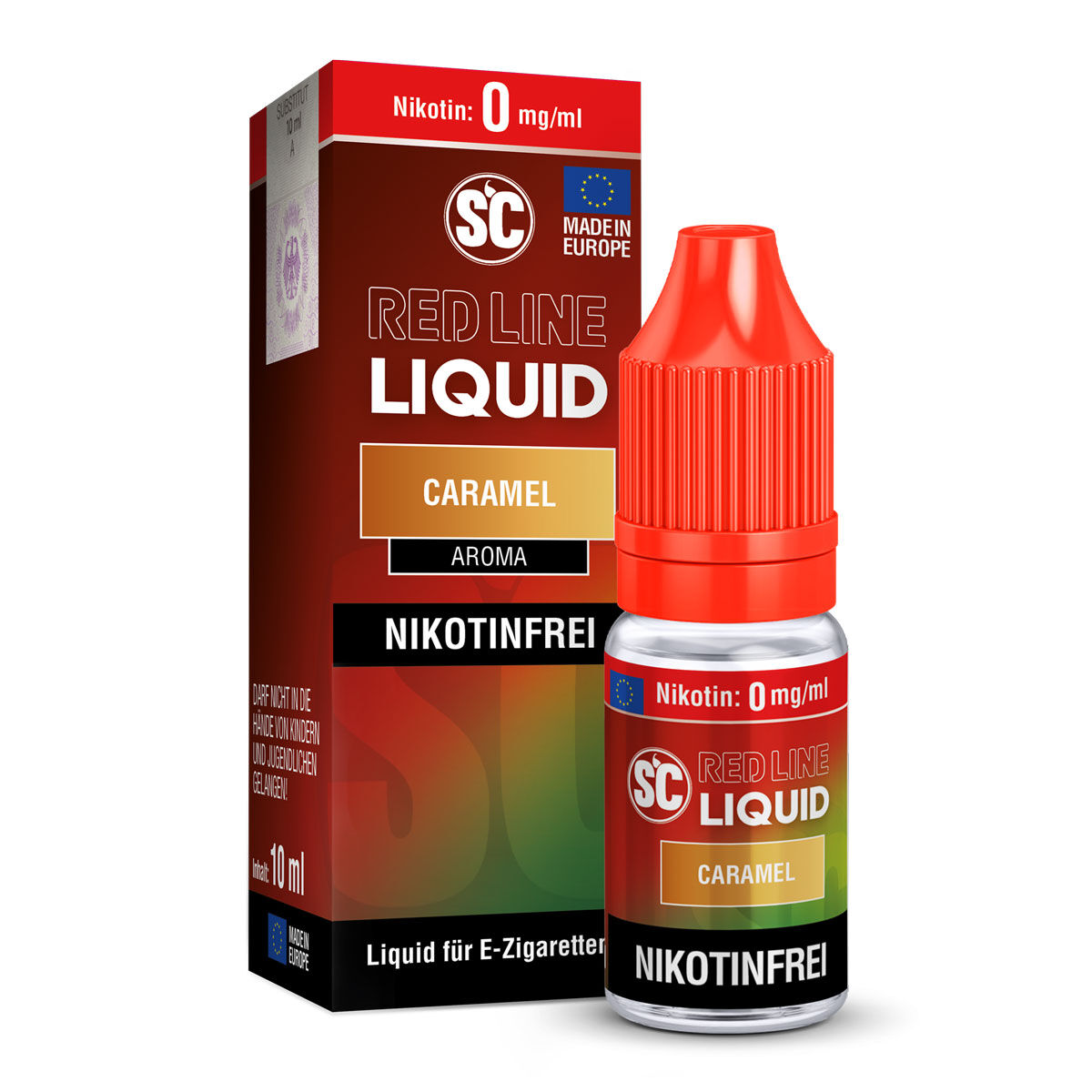 SC Red Line Caramel Nikotinsalz-Liquid 10 ml 0 mg/ml