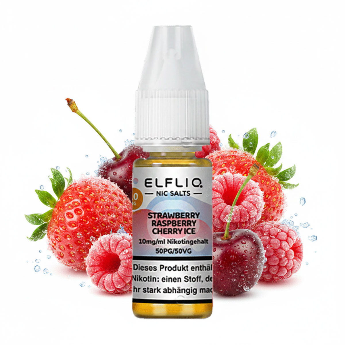 Liquid Nikotinsalz Strawberry Raspberry Cherry Ice ELFLIQ 10ml 10mg/ml