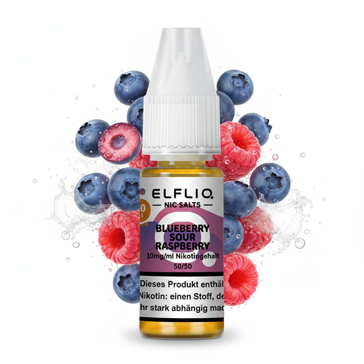 Liquid Nikotinsalz Blueberry Sour Raspberry ELFLIQ 10ml 10mg/ml