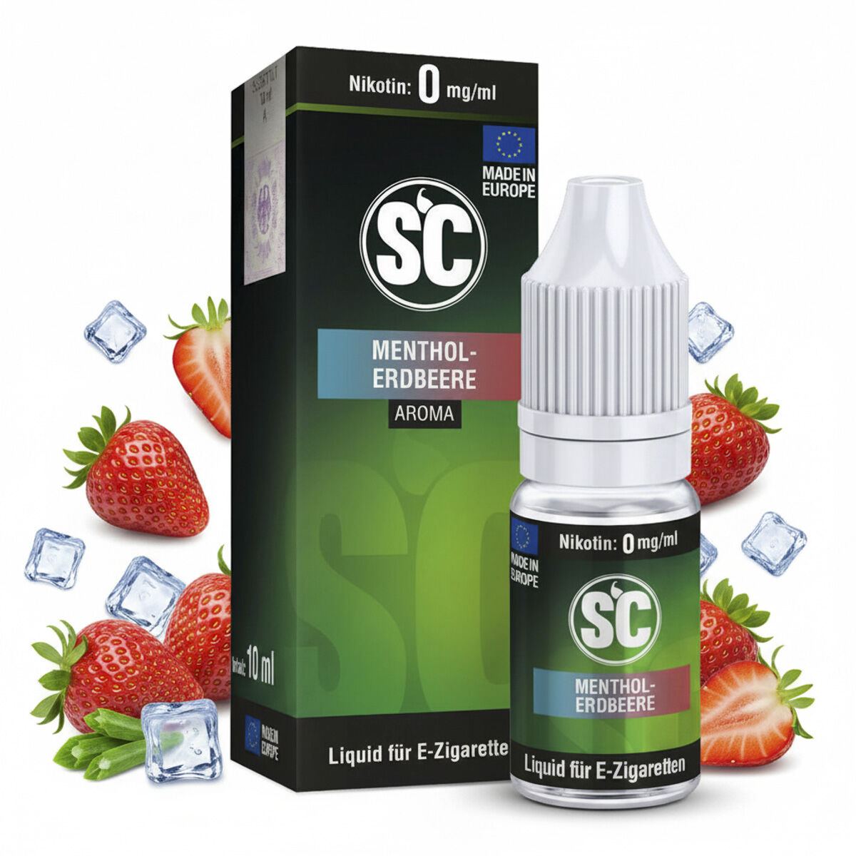 Liquid Menthol Erdbeere SC 10ml 00 mg/ml (ohne)