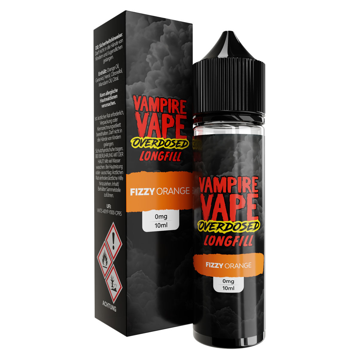 Aroma (Longfill) Overdosed Fizzy Orange Vampire Vape 10ml (60ml Flasche)