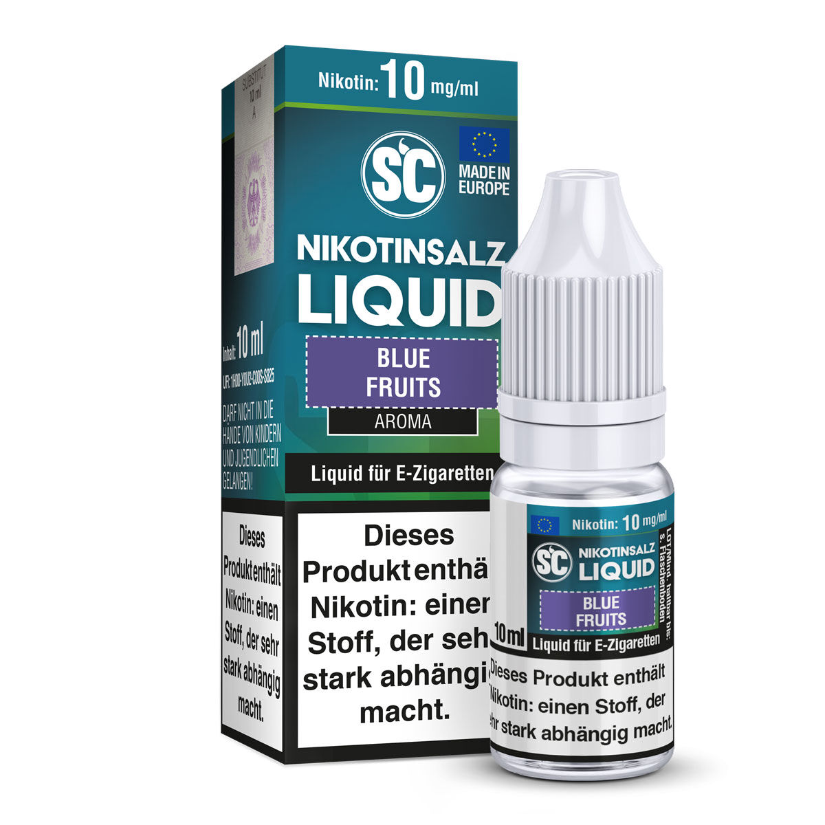 SC Blue Fruits Nikotinsalz Liquid 10 mg/ml 10 ml