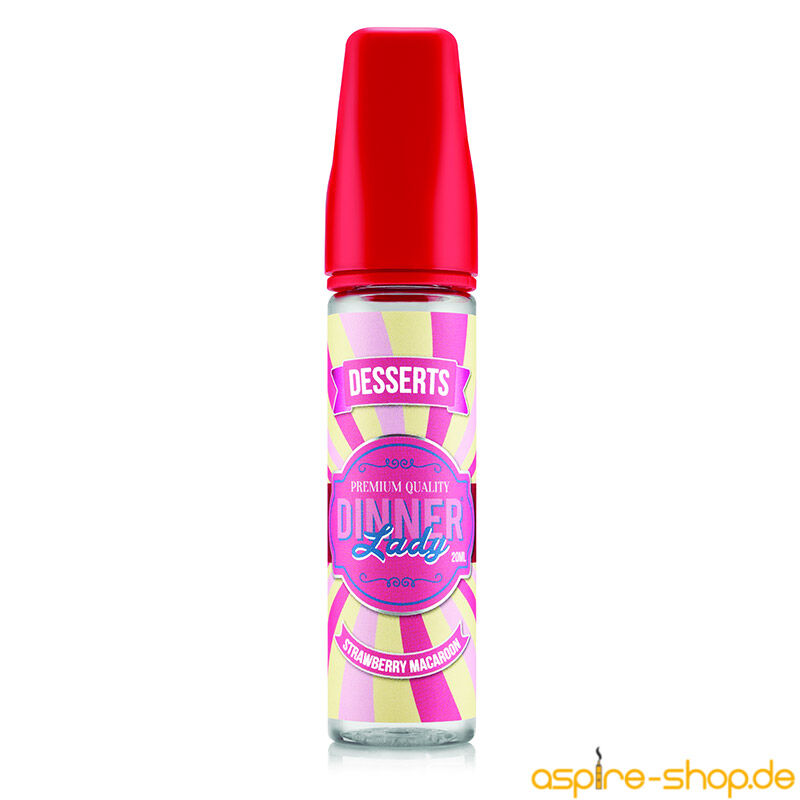 Aroma (Longfill) Strawberry Macaroon Dinner Lady 14ml (60ml Flasche)