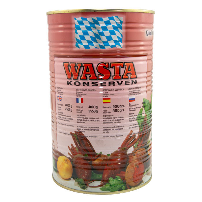 Rote Bete in Streifen in Dose 5L von WASTA