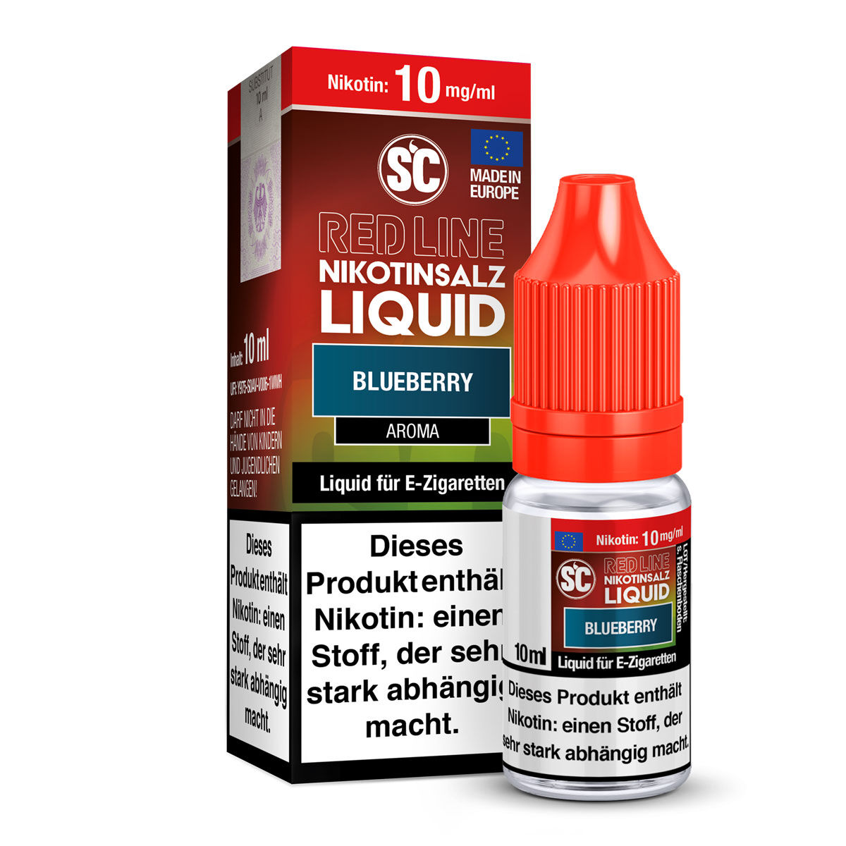 Liquid Nikotinsalz Red Line Blueberry SC 10ml 10mg/ml (Mittel)