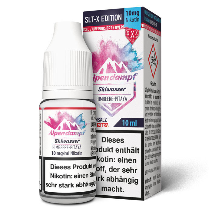 Liquid Nikotinsalz SLT-X Skiwasser Alpendampf 10ml 10mg/ml (mittel)