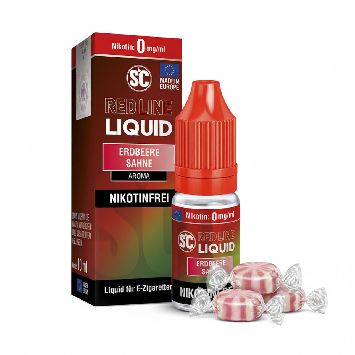 Red Line Erdbeere Sahne Nikotinsalz-Liquid SC 10 ml