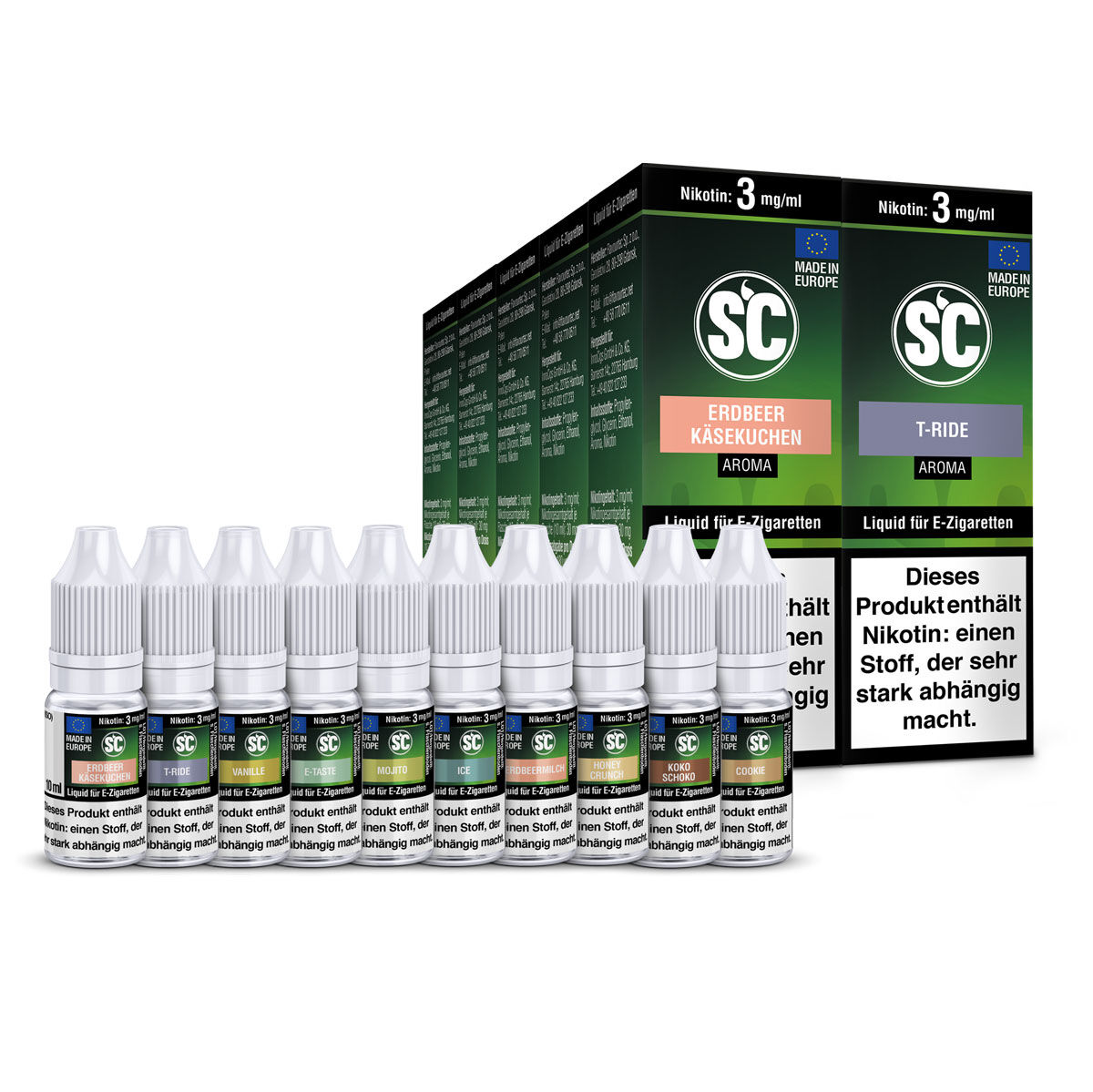 Liquid Probierbox Gourmet SC 10 x 10 ml – 3 mg/ml